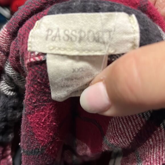 Passport - Plaid - Button Up - Long Sleeve - XXL - Picture 3 of 3